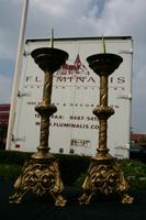 Candle Sticks style NEO-CLASSISISTIC en BRONZE, FRANCE 19 th century