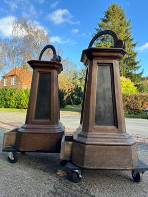 Offer - Stands en Oak wood / Zinc, Netherlands  19 th century ( Anno 1840 )