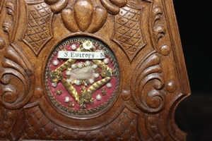 Reliquaries en walnut, France 18 th century