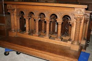 Communion Rails style Roman en Oak wood, Dutch 19th century