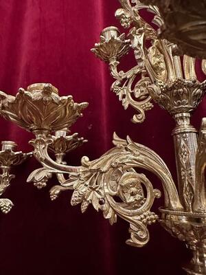 Pair Romanesque - Style Candle Holders