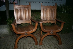 Seats en OAK, Belgium 19th century