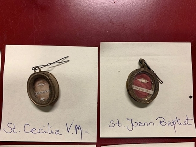 Series Of 13 Relics Originally Sealed Italy 19th century