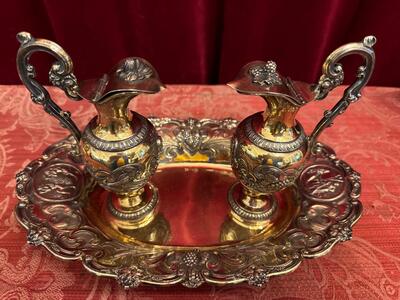 Cruets style Baroque - Style en Full - Silver !all marks are Present !, France 19 th century ( Anno 1840 )