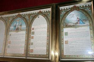 Altar Cards style Gothic - Style en Bras / Glass, Belgium  19 th century ( Anno 1890 )
