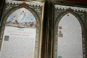 Altar Cards style Gothic - Style en Bras / Glass, Belgium  19 th century ( Anno 1890 )