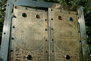 Tabernacle Doors en BRASS, DUTCH 19TH CENTURY